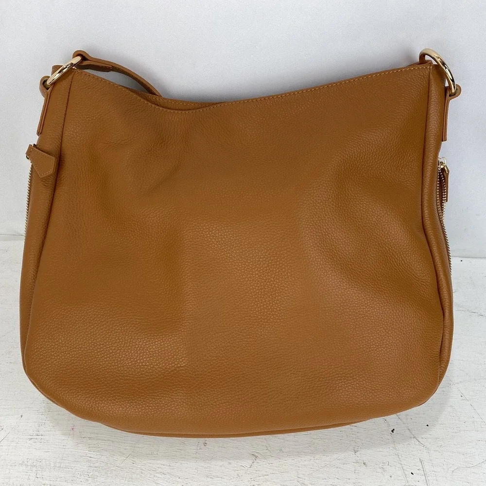 LAGGO Taylor Hobo Handbag British Tan Leather Shoulder Bag NEW